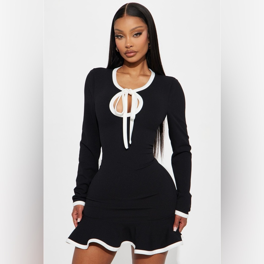 Set The Bar Long Sleeve Mini Dress - Picture 2 of 3